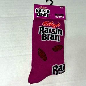 Odd Sox Kellogg’s‎ Raisin Bran Crew Length Novelty Fun Socks NWT